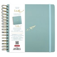 Baloušek Luxi - scrapbook 21 × 21 cm, lamino, ledově modrý