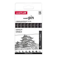 UNI Sada linerů PIN Classic 8 ks – černá