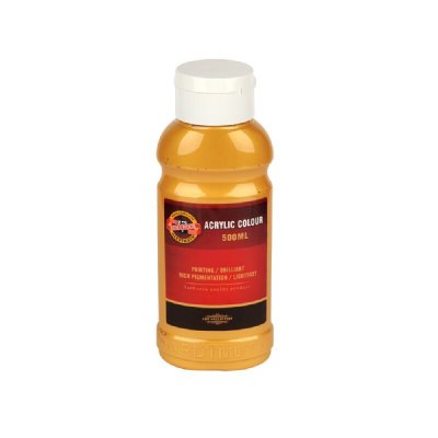 KOH-I-NOOR 1627/0830 - akrylová barva 500 ml, zlatá