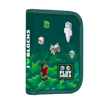 Oxybag Jednopatrový penál Playworld, 2 chlopně