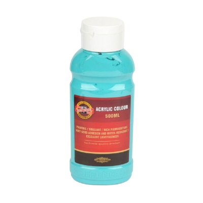 KOH-I-NOOR 1627/0460 - akrylová barva 500 ml, tyrkysová