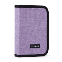 Oxybag UNICOLOR - jednopatrový penál Violet, 2 chlopně