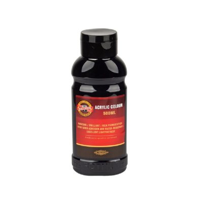 KOH-I-NOOR 1627/0700 - akrylová barva 500 ml, černá