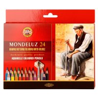 KOH-I-NOOR MONDELUZ 3711/24 - akvarelové pastelky - 24 ks