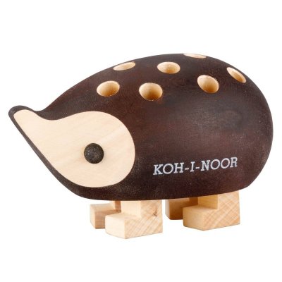 KOH-I-NOOR 9960S - dřevěný ježek bez pastelek hnědý, mini
