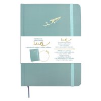 Baloušek Luxi - notes lamino A5, tečkovaný, ledově modrý