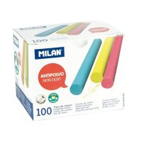 MILAN 2452100 - křídy bezprašné kulaté, barevné - 100 ks
