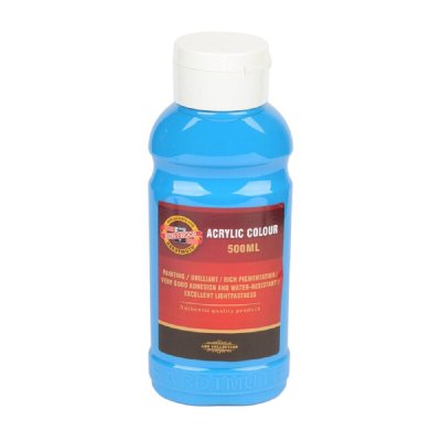 KOH-I-NOOR 1627/0405 - akrylová barva 500 ml, cyan