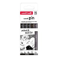 UNI PIN Drawing - Manga Shojo, sada linerů mix barev - 5 ks