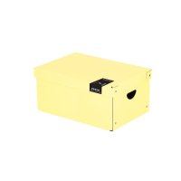 Karton P+P Krabice lamino velká - PASTELINI žlutá