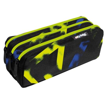 Oxybag Penál etue Line Boy, tři zipy