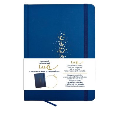 Baloušek Luxi - notes lamino A5, čistý, námořnicky modrý
