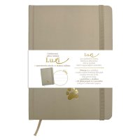 Baloušek Luxi - notes lamino A5, linkovaný, moka