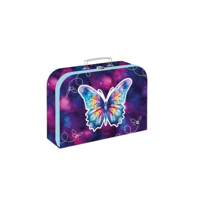Oxybag Kufřík na výtvarku Motýl, 34 cm, lamino