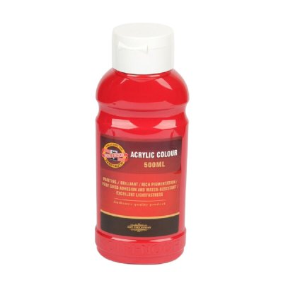 KOH-I-NOOR 1627/0310 - akrylová barva 500 ml, tmavě červená