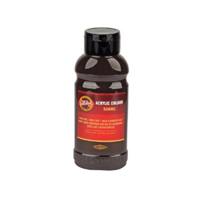 KOH-I-NOOR 1627/0610 - akrylová barva 500 ml, hněď tmavá