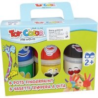 Toy Color Barvy prstové 80 ml 6 ks