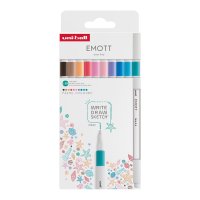 UNI EMOTT - sada linerů PASTEL, mix barev - 10 ks