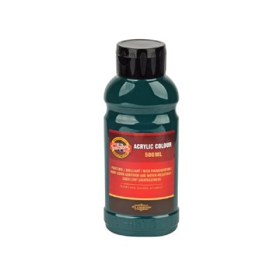 KOH-I-NOOR 1627/0510 - akrylová barva 500 ml, zeleň tmavá
