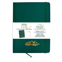 Baloušek Luxi - notes lamino A5, čistý, láhvově zelený