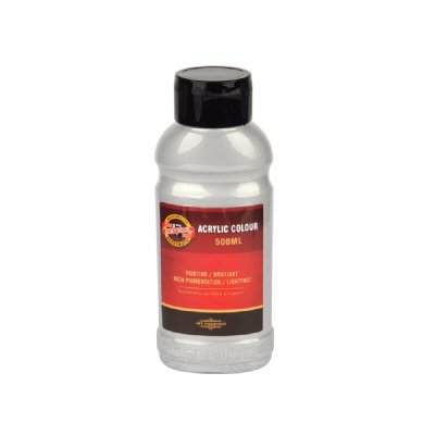 KOH-I-NOOR 1627/0800 - akrylová barva 500 ml, stříbrná