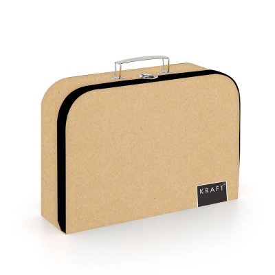 Oxybag Kufřík na výtvarku KRAFT nature, 34 cm, lamino