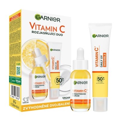 Garnier Vitamin C Brightening Duo sérum + UV fluid SPF 50+ 30+40 ml duopack