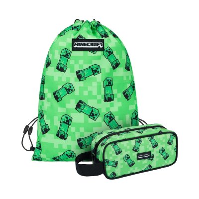 Baagl MINECRAFT SET 2 Creeper: penál, sáček