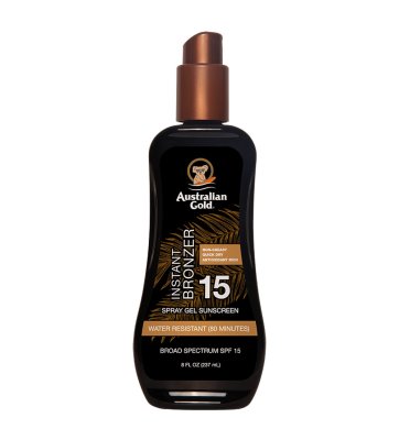 Australian Gold Spray Gel + Bronzer SPF 15 237 ml