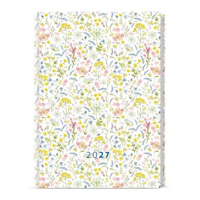 Baloušek Goliáš Lamino denní diář Květinky 2027, A4 20 × 28 cm