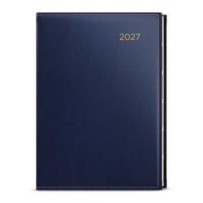 Baloušek Ctirad s výsekem Premier denní diář 2027, modrý, A5 14,3 × 20,5 cm