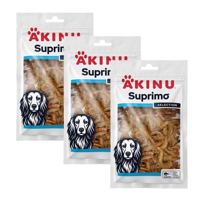 Akinu SUPRIMO SELECTION Mrazem sušené krevety pamlsek pro psy 25 g MTP 3 ks
