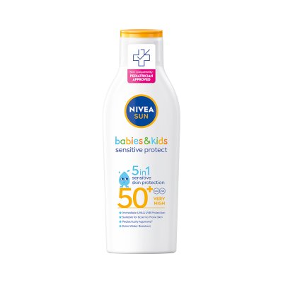 Nivea SUN Dětské mléko na opalování Sensitive OF50+ 200 ml