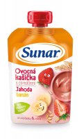 Sunárek Kašička s cereáliemi banány a jahodami 120 g