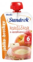 Hero Sunárek kašička s cereáliemi jablko a broskev 6+120 g