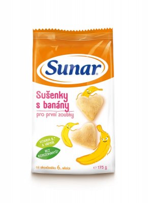 Hero Sunárek dětské sušenky s banány 175g