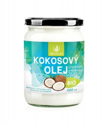 Allnature Kokosový olej panenský BIO 500 ml