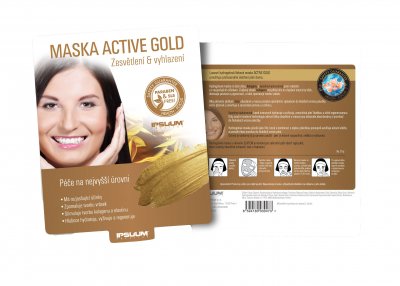 Ipsum prestige Maska ACTIVE GOLD Zesvětlení a vyhlazení 25 g