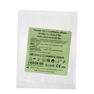 Steriwund Krytí sterilní - mastný tyl 5 x 5 cm 2 ks