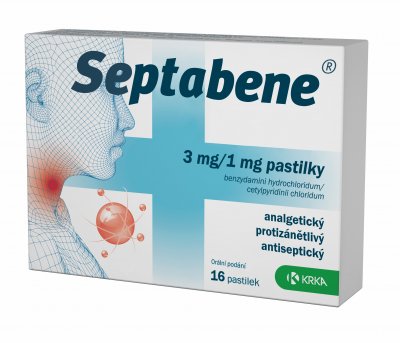 Septabene 3 mg/1 mg 16 pastilek