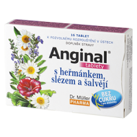 Dr. Müller Anginal s heřmánkem,slézem a šalvějí 16 tablet