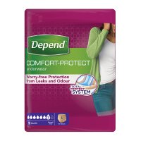 Depend Normal pro ženy L absorpční natahovací kalhotky 9 ks