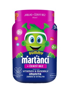 Marťánci Gummy Černý bez 50 ks