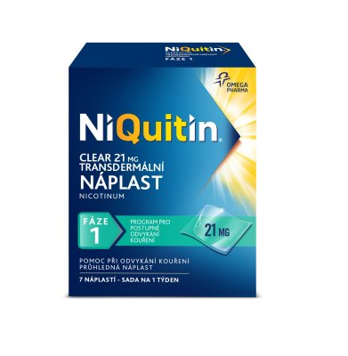 Niquitin Clear 21 mg transdermální náplast 7 ks