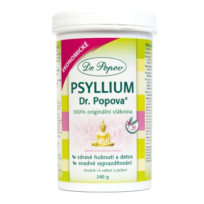 Dr. Popov Psyllium indická rozpustná vláknina 240 g