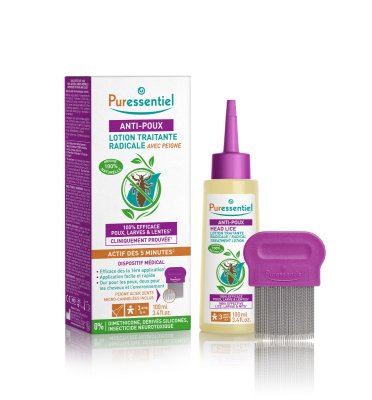 Puressentiel Roztok proti vším 100 ml + hřebínek