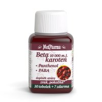 Medpharma Beta karoten 10.000 m.j.+ Panthenol + PABA 37 tobolek