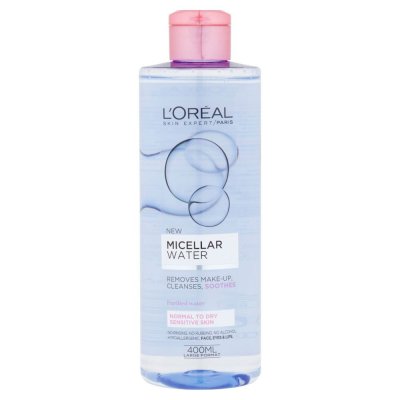 L'Oréal Micellar Water micelární voda pro normální až suchou, citlivou pleť 400 ml