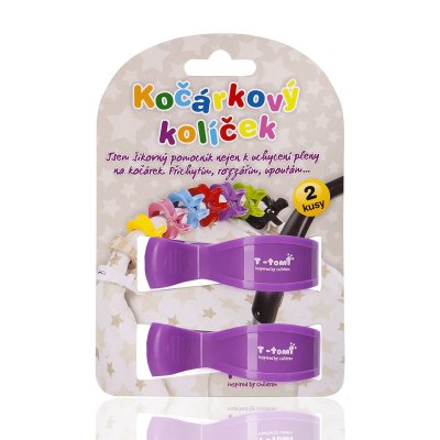 T-tomi Kočárkový kolíček fialový