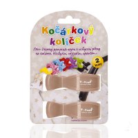 T-TOMI Kočárkový kolíček 2 ks béžový